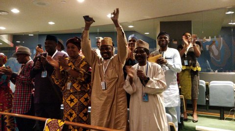 Nigeria’s Tijjani Muhammad-Bande Elected UNGA President and other officials (Twitter/UN GA President)