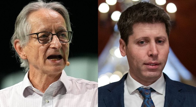 I'm particularly proud of the fact that one of my students fired Sam Altman, computer scientist Geoffrey Hinton said on Tuesday.Mert Alper Dervis/Anadolu via Getty Images; Kent Nishimura via Getty Images