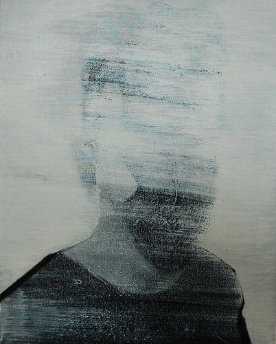 'Szkice do portretu 38', Cezary Bednarczyk, olej na płótnie, 50x40 cm