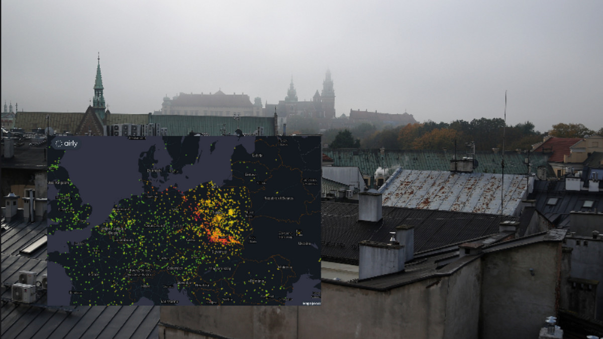 Polska czerwonym punktem na mapie Europy. Jakość powietrza jest coraz gorsza