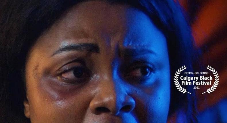 Bimbo Ademoye in 'Gone' movie directed by Daniel Ademinokan [Instagram/bluepicturesng]