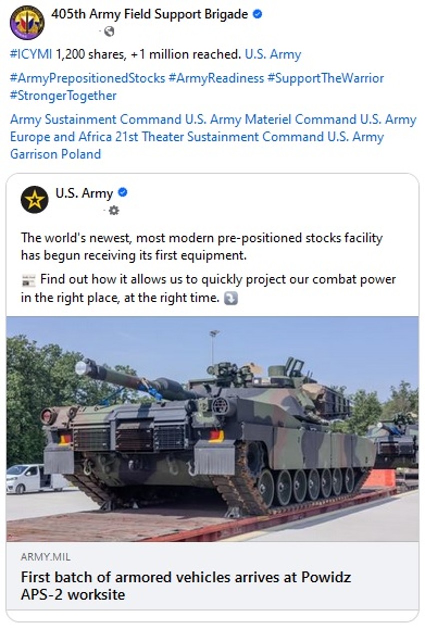 Američka oklopna vozila stižu u Poljsku