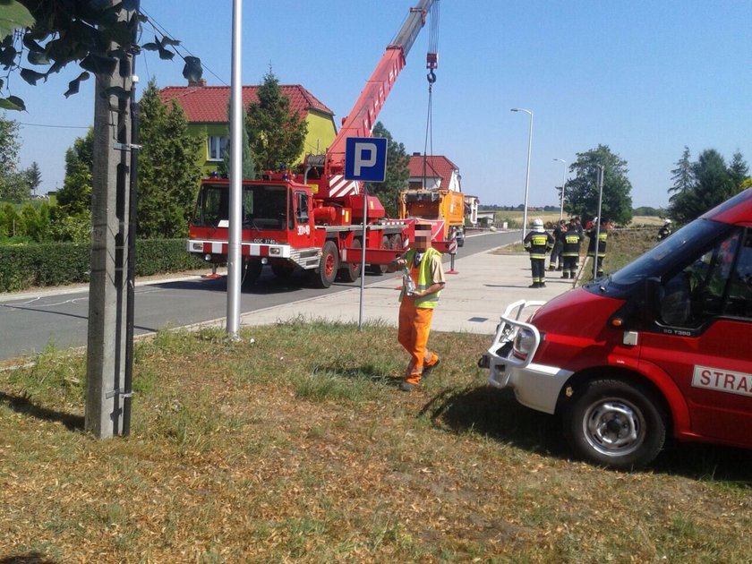 Wypadek w Dobrzeniu Małym