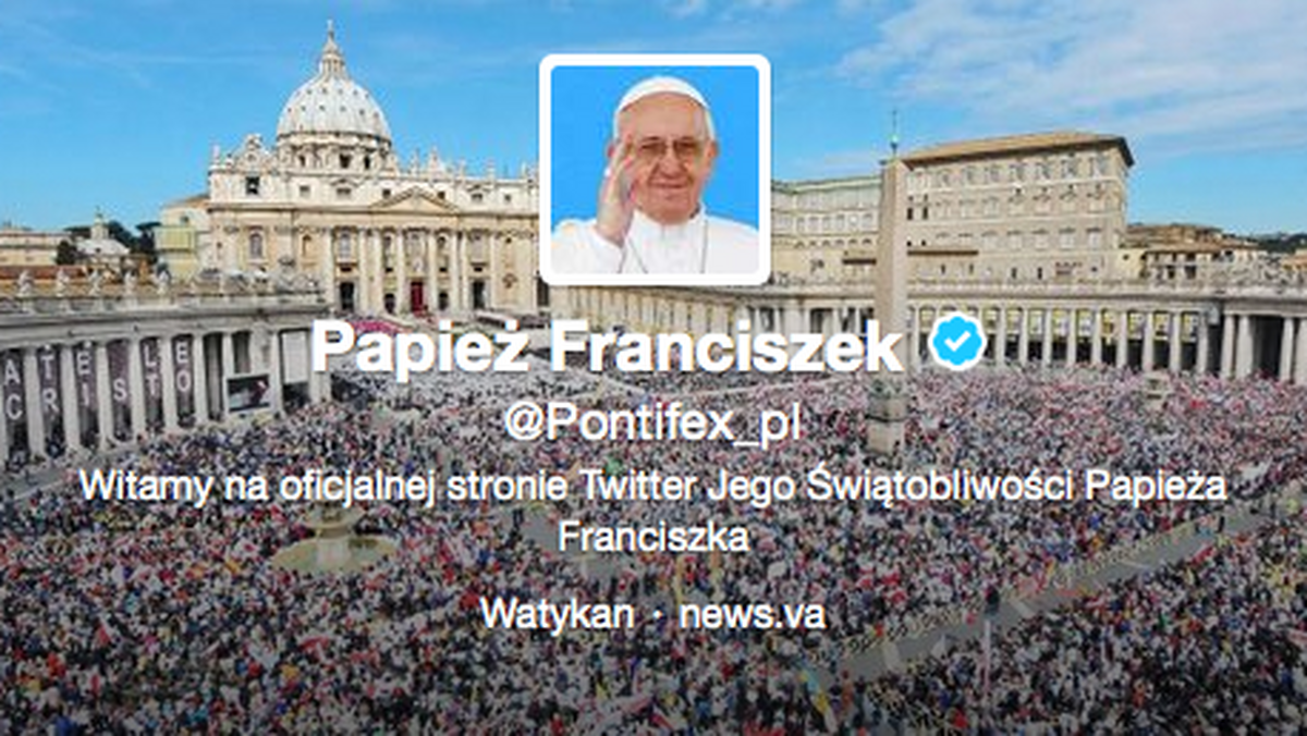 Profil papieża Franciszka na Twitterze