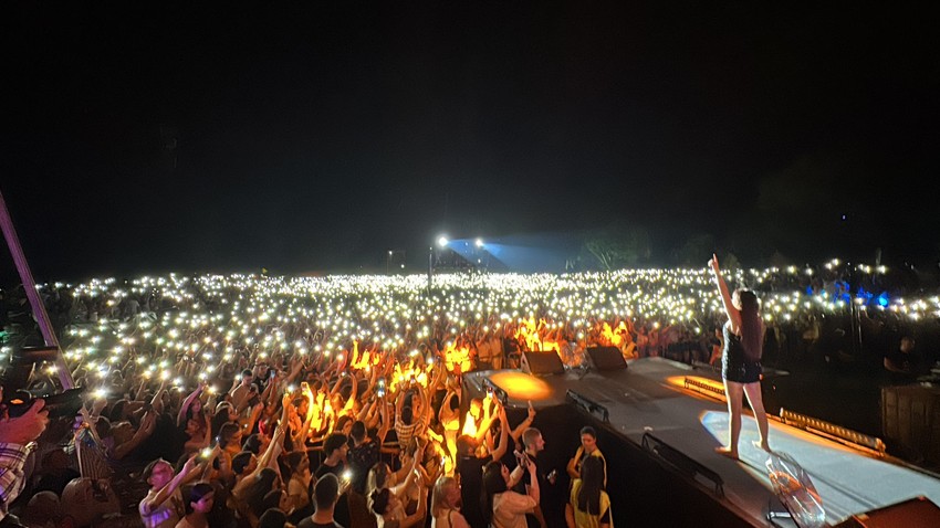 Ceca Ražnatović na koncertu u Nišu