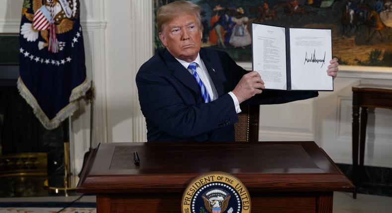 Trump Iran deal signed