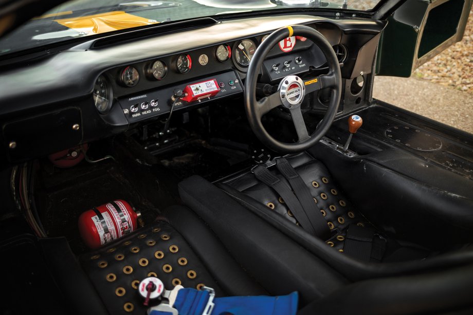 To accommodate American drivers competing under the rules of European competition, GT40s have an odd layout: right hand drive, but with the shifter on right. Expected price at auction: $3.75 million to $4.25 million.