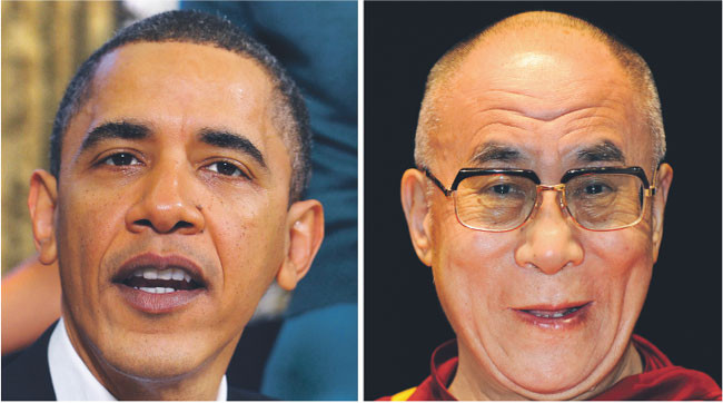 Dalajlama nie spotka się z Barackiem Obamą w Gabinecie Owalnym Fot. AFP