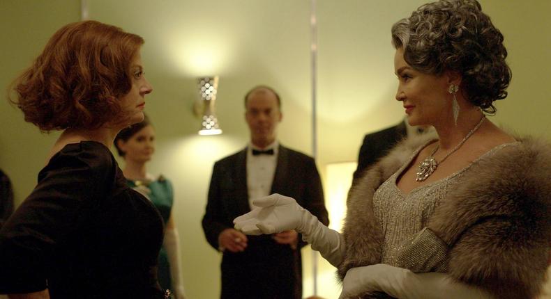 Feud: Bette and Joan stars Susan Sarandon, left, and Jessica Lange.