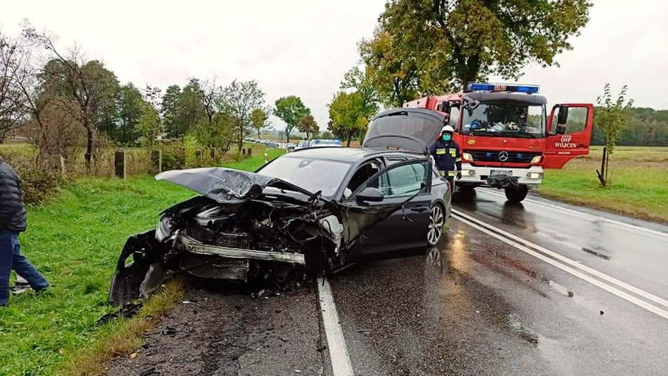 Wypadek w miejscowości Krasik. Jedna osoba ranna