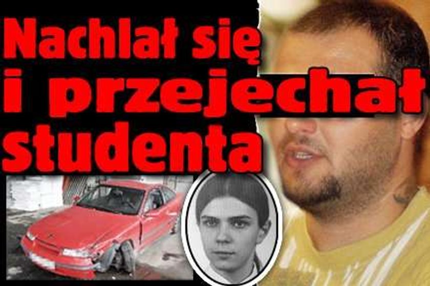 Nachlał się i przejechał studenta!