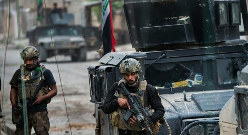 Iraqi special forces pushed into the Aden neighbourhood of Mosul, on November 16, 2016