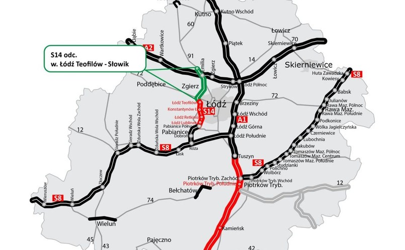 Droga ekspresowa S14 - Łódź zyska obwodnicę