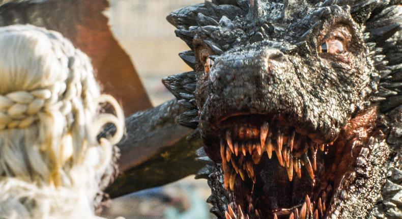 That's one angry Drogon.