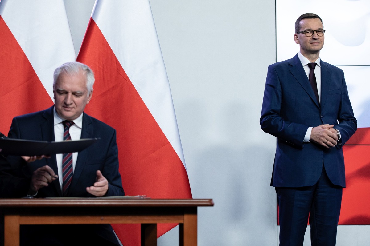 Jarosław Gowin i Mateusz Morawiecki