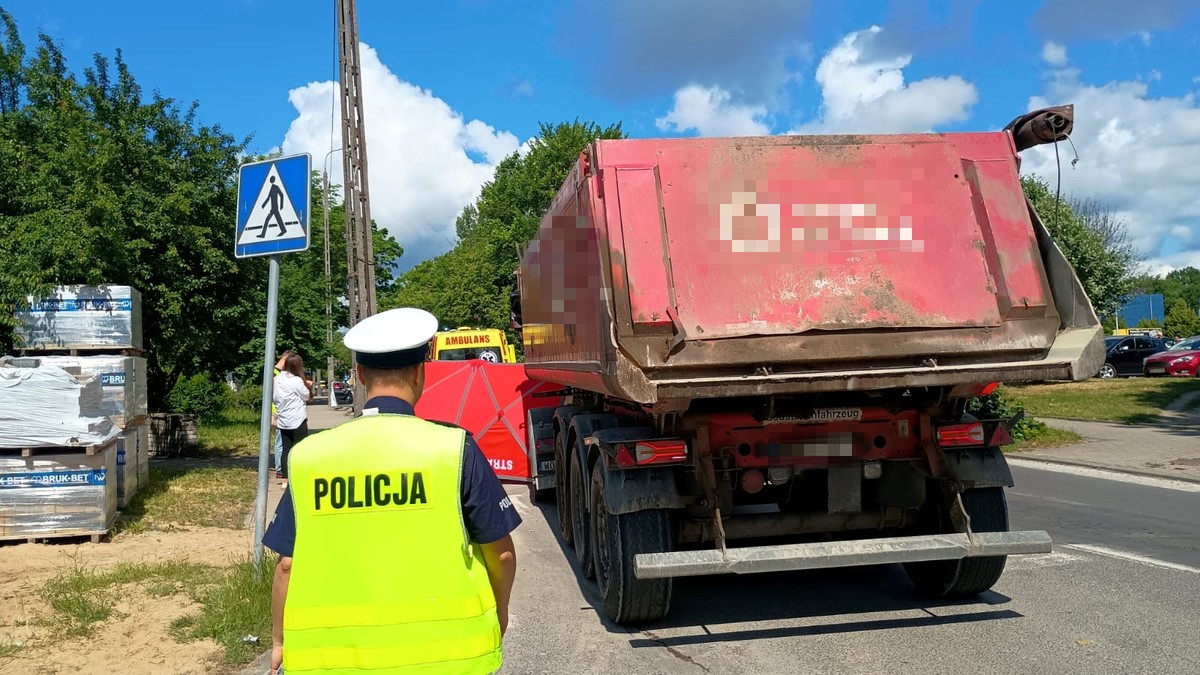 Kobieta zginęła na oznakowanym przejściu dla pieszych w Płoc