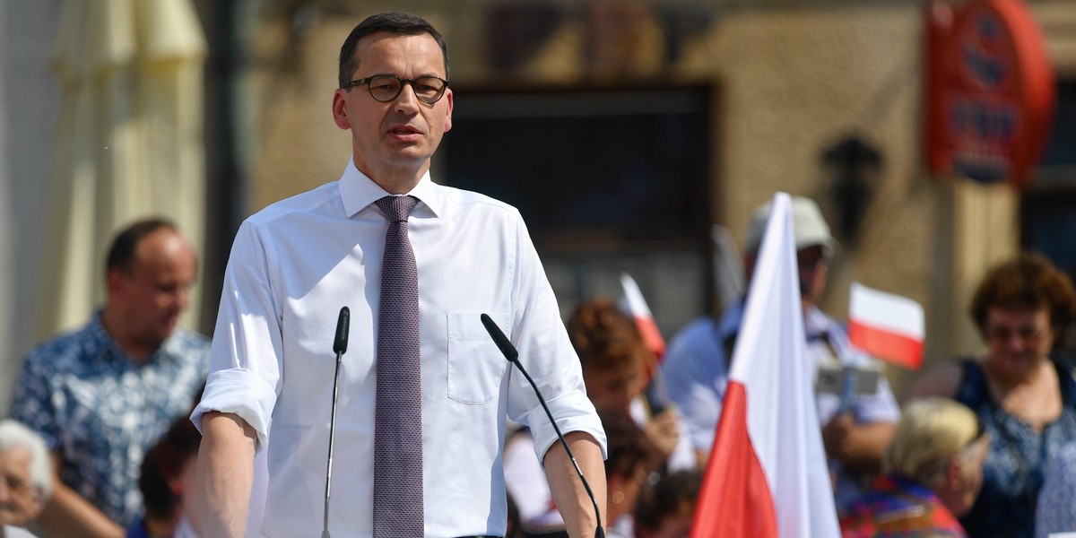 Mateusz Morawiecki na wiecu w Sandomierzu