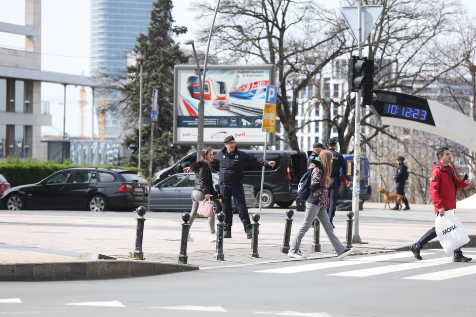 Pripadnici MUP-a u hotelu "Moskva" 