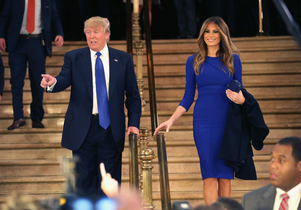 Melania i Donald Trump w 2016 roku