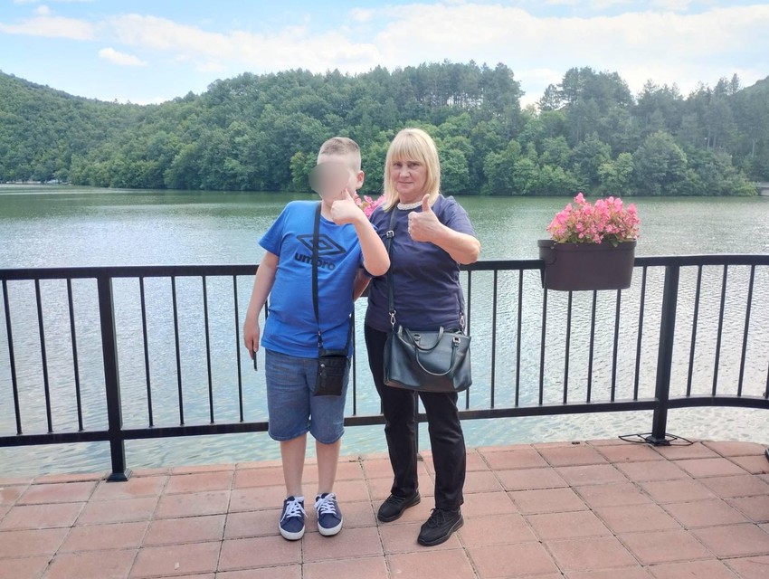 Vesna Veselinović i njen unuk