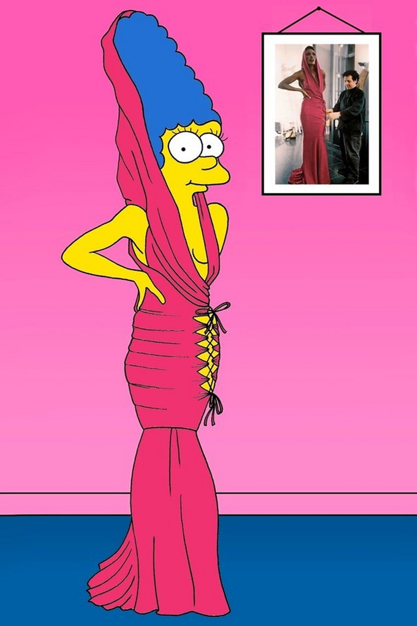 Marge Simpson jako Grace Jones