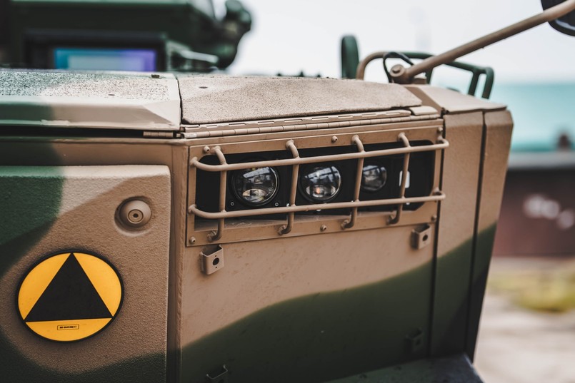 Borsuk w bazie 15. Giżyckiej Brygady Zmechanizowanej im. Zawiszy Czarnego