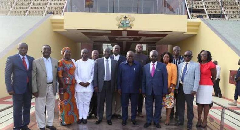 Nana Addo with ministerial nominees