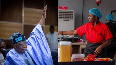 Tinubu roots for Hilda Baci to break Guiness World Record for cooking. [File]