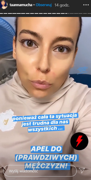 Anna Mucha apelu do mężczyzn