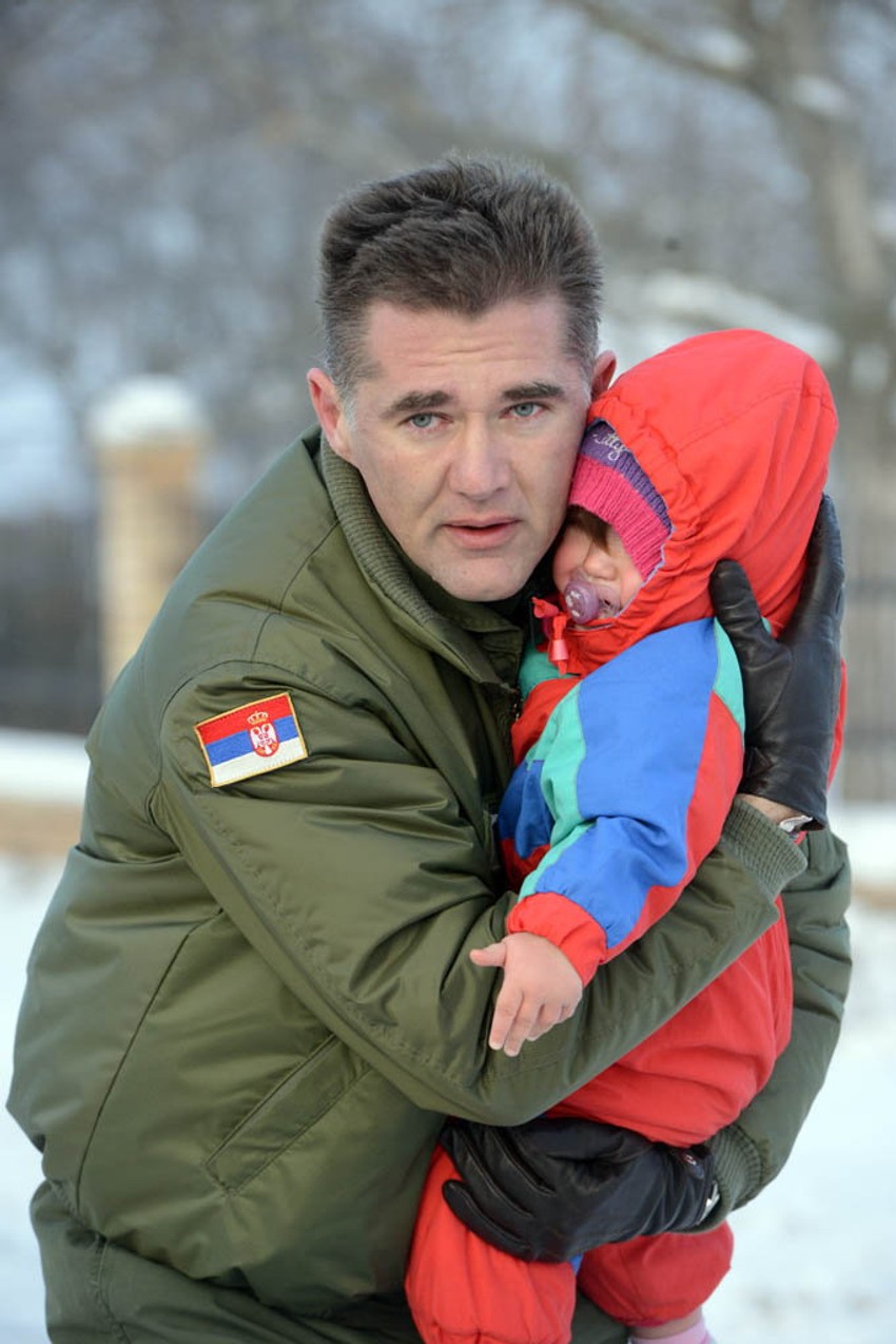 General Predrag Bandić u akciji spasavanja (FOTO: Goran Stanković / Vojska Srbije)