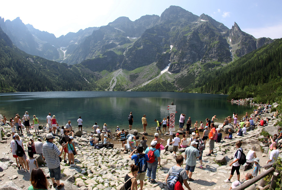 TATRY MORSKIE OKO TURYŚCI ZAMKNIĘTY SZLAK NA RYSY