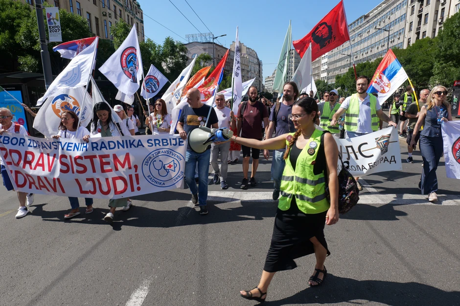 radnici studenti protest ministarstvo rada društveni front