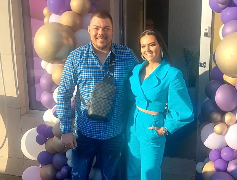 Sloba Vasić sa ženom