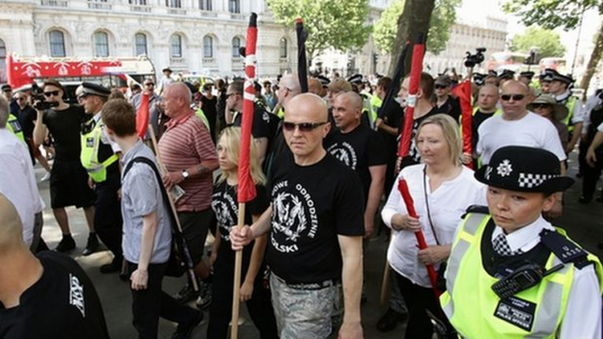 naziści, londyn, marsz, demonstracja