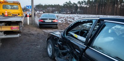 Kolejna kolizja z udziałem auta SOP