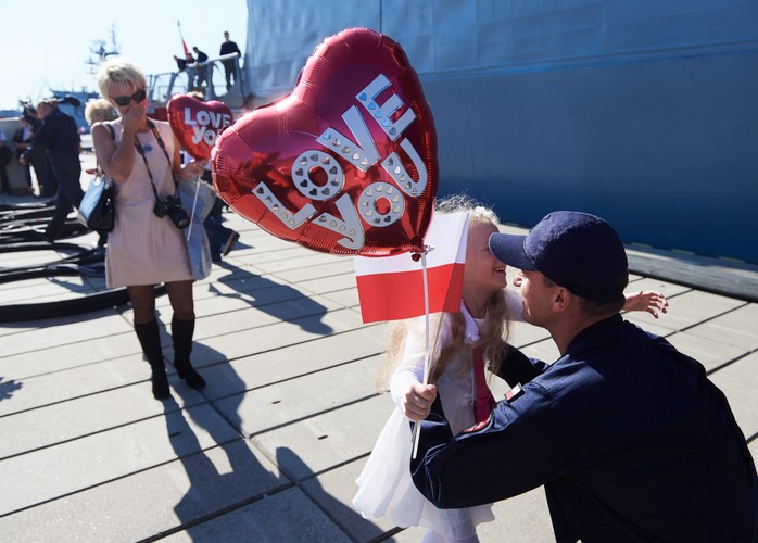 ORP KOŚCIUSZKO W PORCIE WOJENNYM W GDYNI