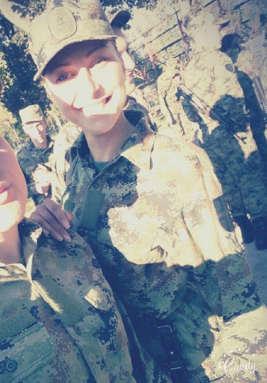 Andrea tokom služenja vojske