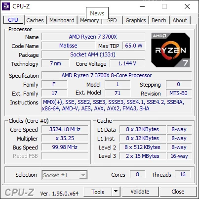 CPU-Z 1.95