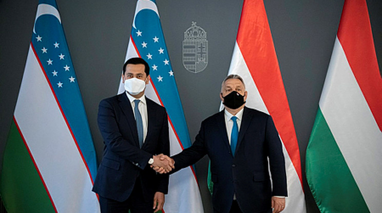 Az üzbég miniszterelnök-helyettessel tárgyalt Orbán Viktor/ Fotó: MTI Fotóbank, Miniszterelnöki Sajtóiroda