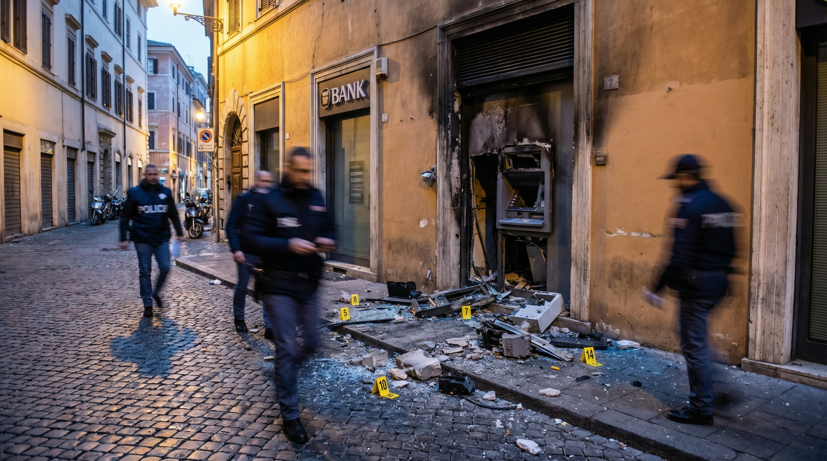 Esplosione nella notte a Bitonto: commando fa saltare un bancomat con la 'marmotta'