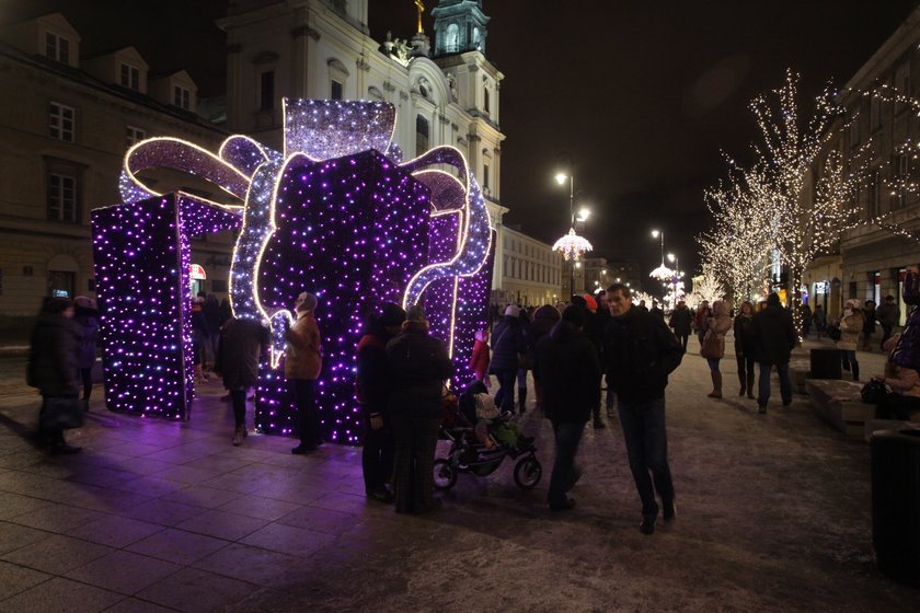 Świąteczna iluminacja w Warszawie