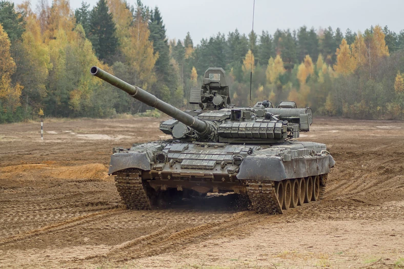 Wśród sprzętu przejętego przez Ukraińców są m.in. czołgi T-80