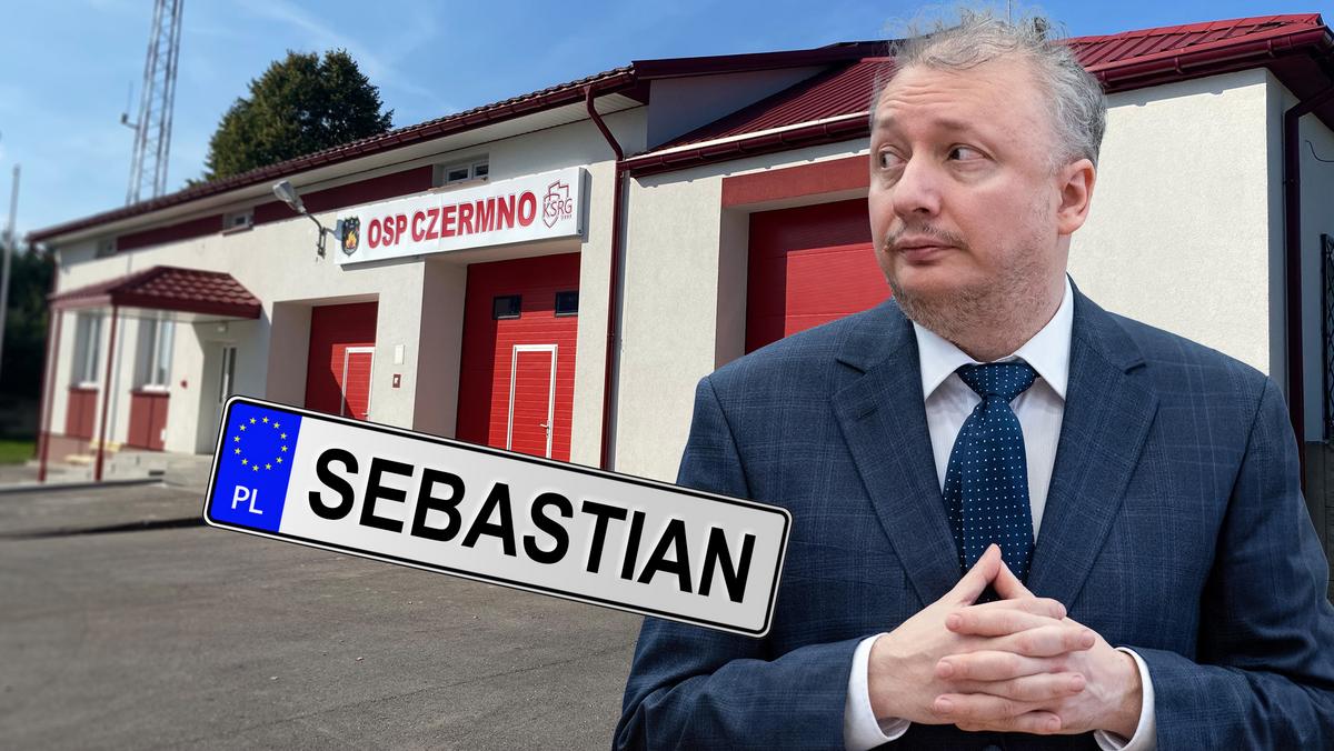 W OSP Czermno parkuje wóz strażacki Sebastian, nazwany na cześć wiceministra z PiS