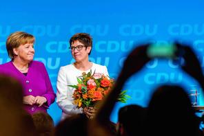 Angela Merkel and Annegret Kramp-Karrenbauer