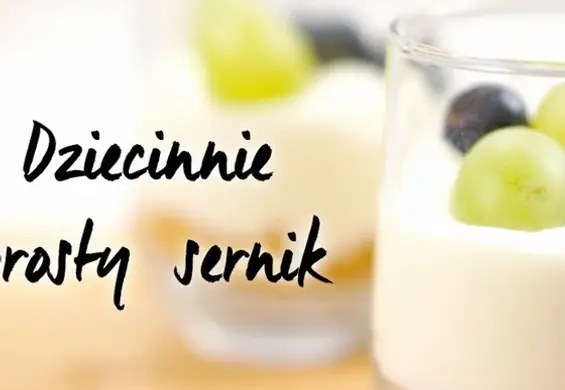 Sernik w szklance (bez pieczenia)