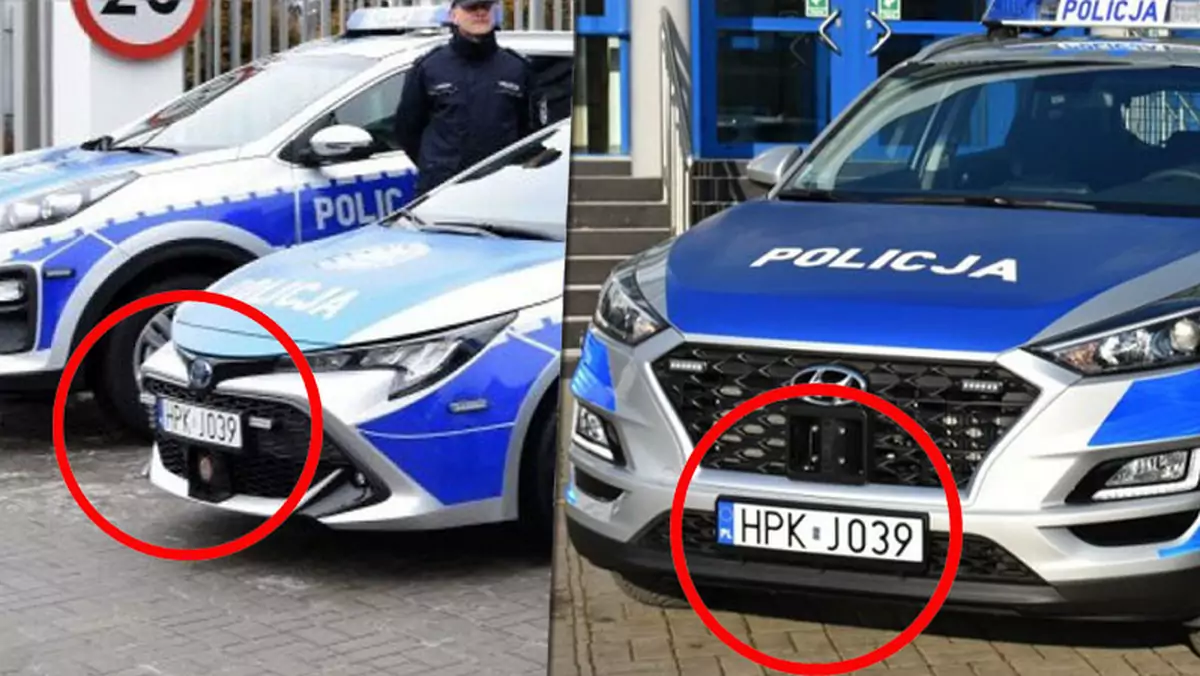 Policjanci z Jarosławia duplikują radiowozy? Tylko na potrzeby uroczystości