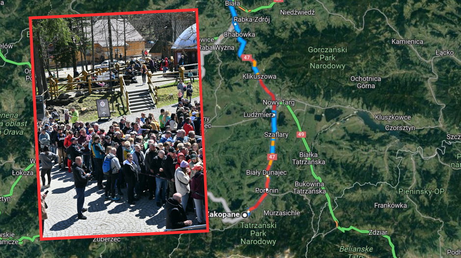 Polacy wracają z majówki w Tatrach. Korki już na Zakopiance