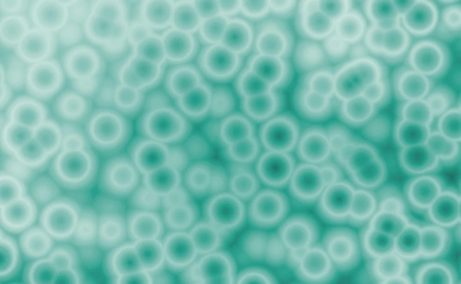 Mikrobiom - apstraktna ilustracija