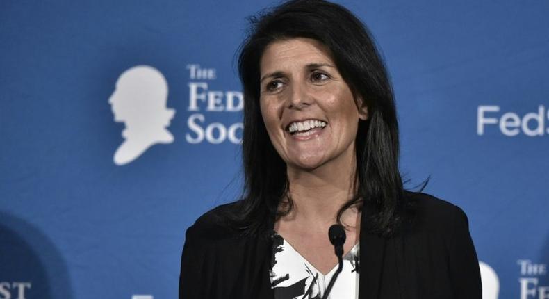 South Carolina Governor Nikki Haley is the first woman chosen for US President-elect Donald Trump's cabinent