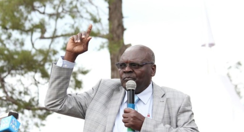 The late Bonchari MP John Oroo Oyioka during a past public address